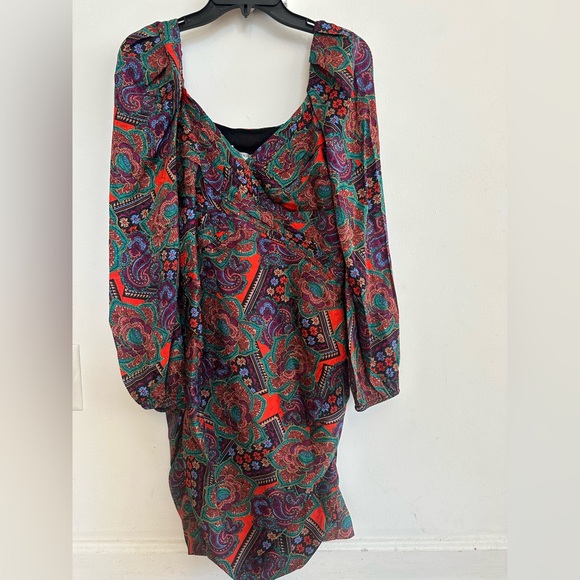 Veronica Beard Bellino Paisley Long Sleeve Dress NWT - Picture 8 of 8